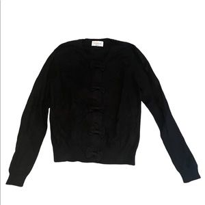 Eric Bompard Cashmere Bow-Front Cardigan